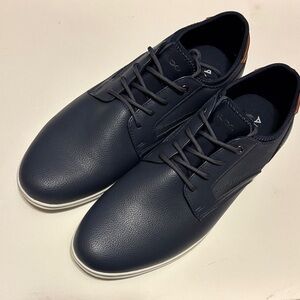 Aldo Navy Leather Oxfords